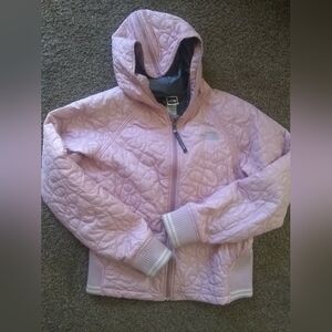 The North Face Pink Puffer Jacket with Hood
